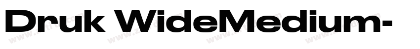 Druk WideMedium字体转换